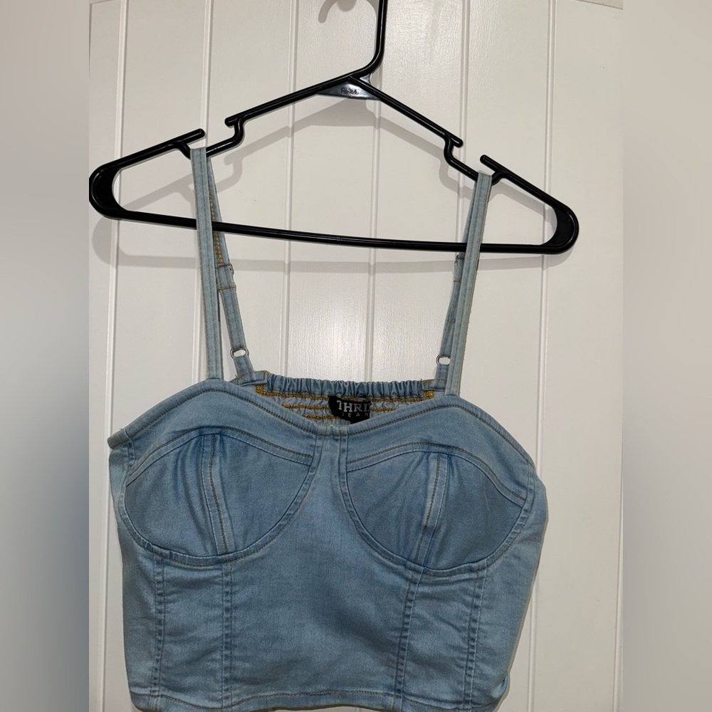 Women's Blue Denim Top